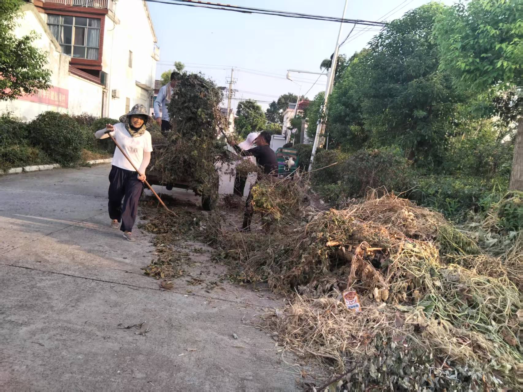 黃橋村開展“環境衛生整治 我們在行動”志愿服務活動