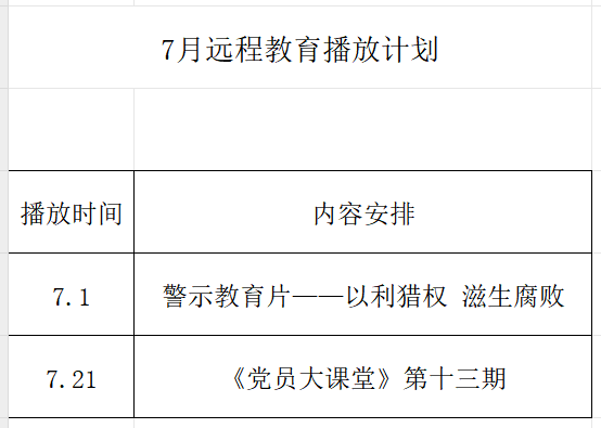 金集鎮黃橋村7月黨員干部現代化遠程教育節目預告