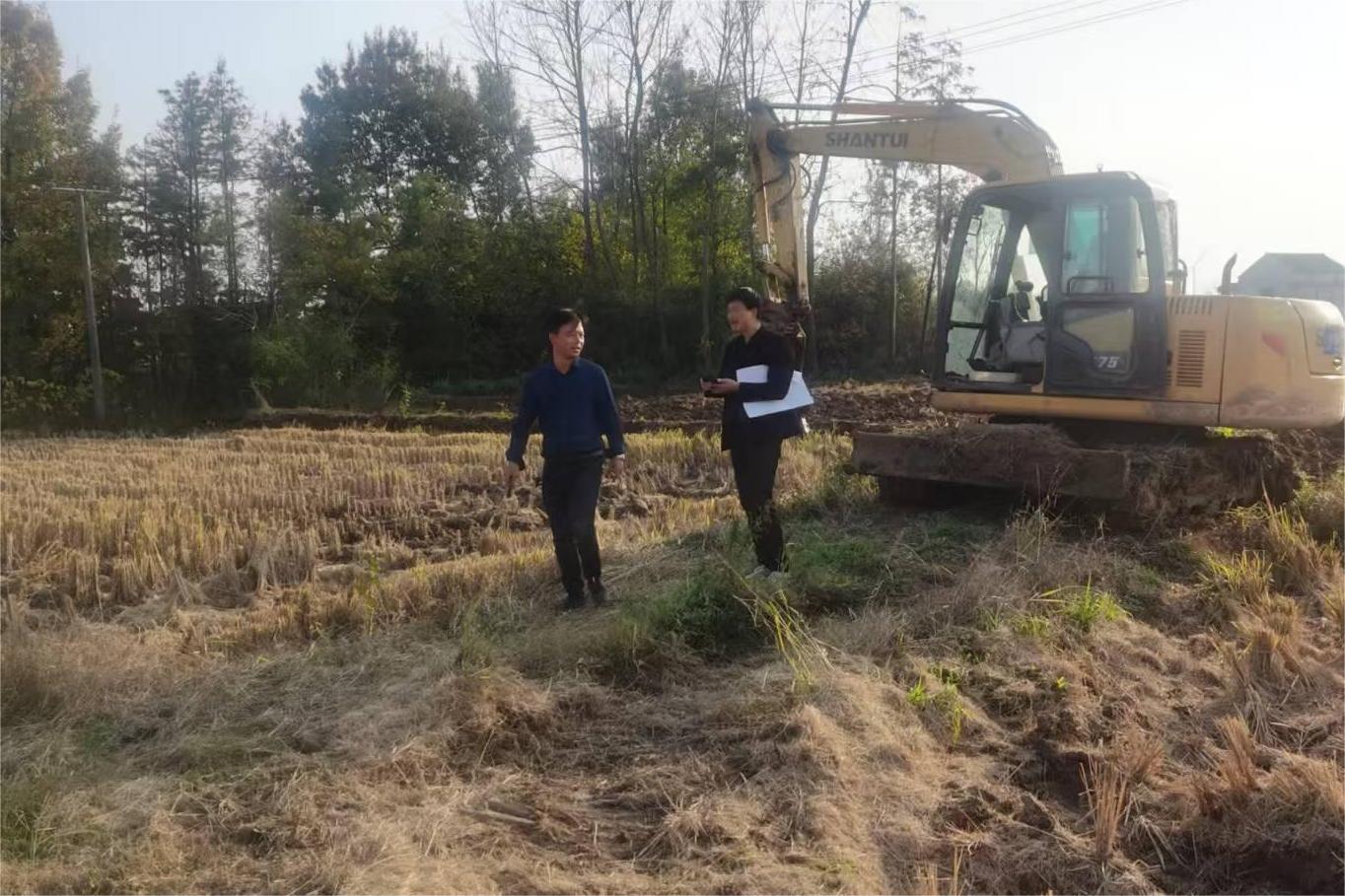林山村驗收村轄區內第十六批次土地增減掛鉤項目