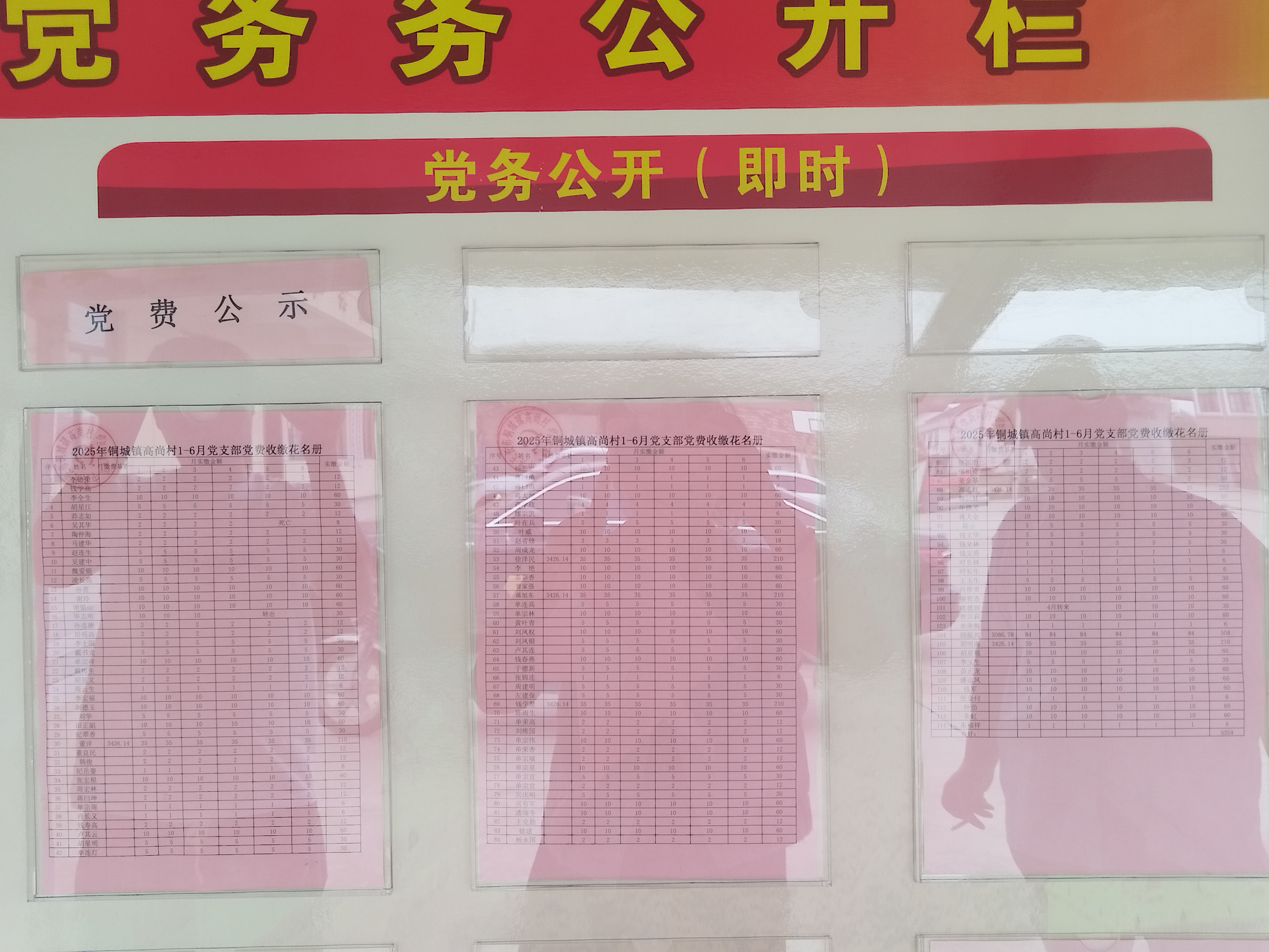 銅城鎮(zhèn)高尚村第二季度黨費收繳情況根據(jù)上級黨組織要求，為了更好地做好黨費管理工作，更好地接受黨員群眾的監(jiān)督，現(xiàn)將2025年6月6日，銅城鎮(zhèn)高尚村第二季度黨費收繳情況公示。公示