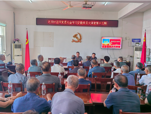 銅城鎮龍須村：學習安徽黨員大課堂第十三期