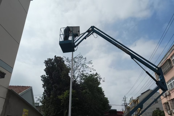 銅城鎮喬田社區：維修路燈保亮化 點亮群眾心聲