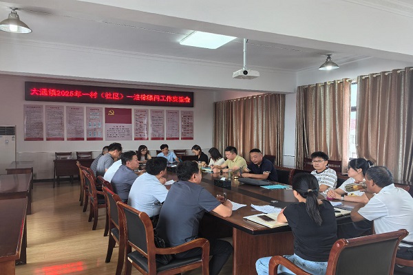 大通鎮：召開一村（社區）一法律顧問工作交流會，共繪基層法治新圖景