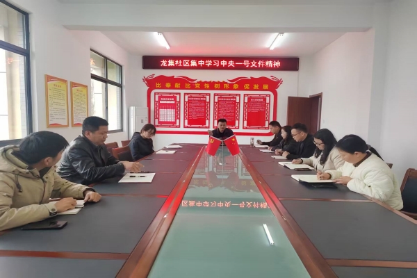 龍集社區集中學習中央一號文件精神